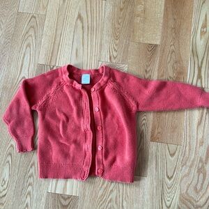 Hanna Andersson | knit cardigan orange-pink size 4